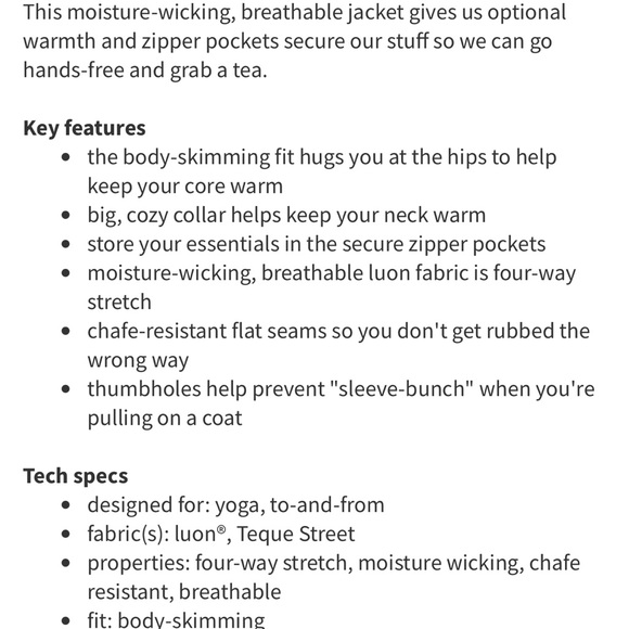 LULULEMON Contempo Jacket - Picture 8 of 8